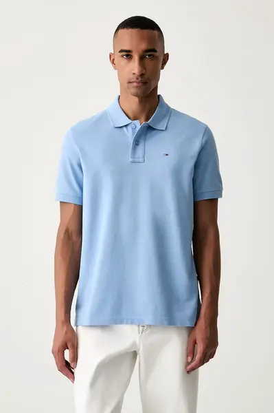 Tommy Jeans  polo pánské bavlněné