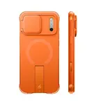 Suritch AirBounce Bumper MagSafe Kickstand CamProtector obal, iPhone 17 Pro Max / 18 Pro Max, oranžový