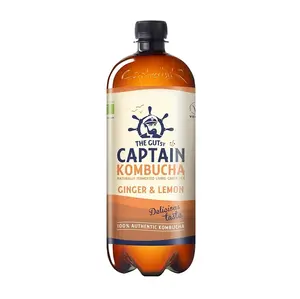 THE GUTSY CAPTAIN Kombucha zázvor a citron 1000 ml