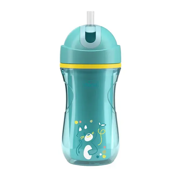 Chicco Hrneček Sport termo se slámkou 14m+ 266 ml teal