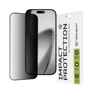 Techsuit 111D Privacy Tvrzené sklo, iPhone 17, černé