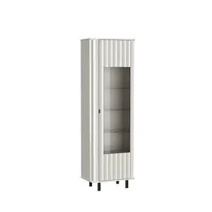 MASSENO VITRÍNA MODERNO 65,3/200/40,5 cm Bílá