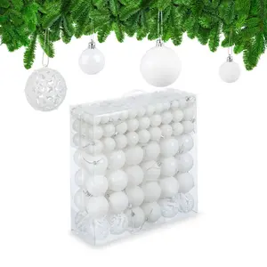 Relaxdays BAŇKY Bílé 150-dílná sada plast úložný box