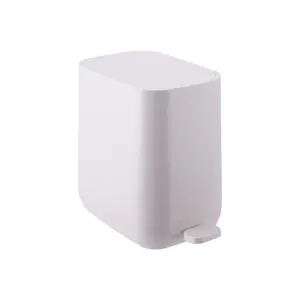 Relaxdays KOŠ Béžový 7 l pedál Softclose plast