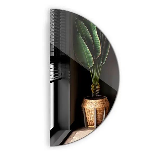 TULUP ZRCADLO Půlkruhové 50x25 cm