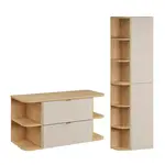 Petits-meubles KOUPELNOVÝ NÁBYTEK 100.4cm Azel 2er-Set Kašmír