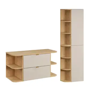 Petits-meubles KOUPELNOVÝ NÁBYTEK 100.4cm Azel 2er-Set Kašmír