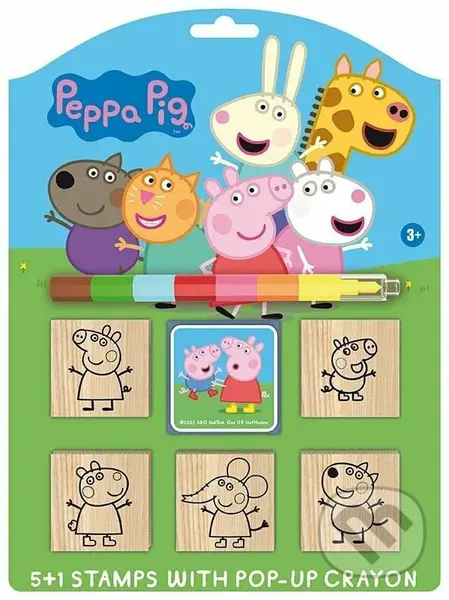 Prasátko Peppa - Razítka 5+1 s voskovou