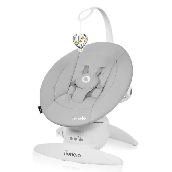 LIONELO Dětské lehátko Iris Grey Concrete, 0m+