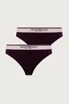 Emporio Armani Underwear  tanga dámské bavlněné s elastanem 2-pack
