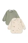 Konges Sløjd  bryndák kojenecký 2 PACK DINNER BIB WITH SLEEVES