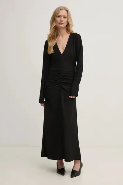 Šaty Gestuz černá barva, maxi, 10909686