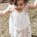 Dětské bavlněné šaty That's mine Hirsa béžová barva, mini