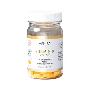 Venira Vitamin D pro děti pomeranč 120 cucavých tablet