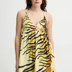 Hedvábné šaty Nanushka CEIL