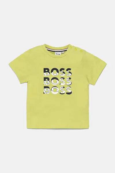 Bavlněné dětské tričko BOSS