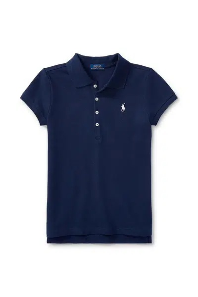 Dětské tričko Polo Ralph Lauren tmavomodrá barva, s límečkem, 313573242008