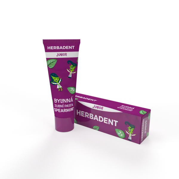 Herbadent Junior Bylinná zubní pasta Spearmint 75 ml