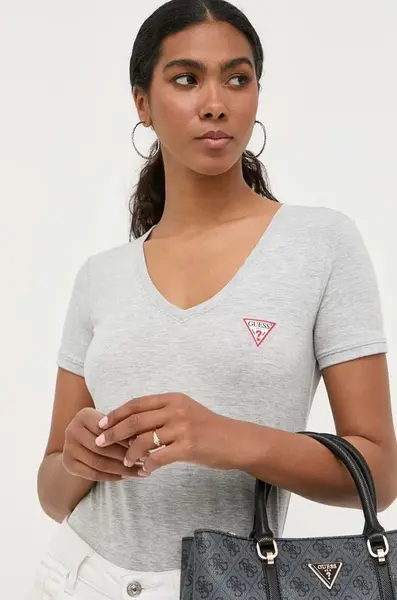 Tričko Guess šedá barva, W2YI45 J1314