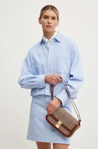 Džínová košile A.P.C. surchemise samantha brodee