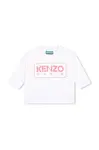Dětské bavlněné tričko s dlouhým rukávem Kenzo Kids