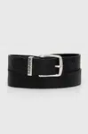 Kožený pásek Diesel B-VISIBLE BELT pánský, černá barva, X08506.PS142