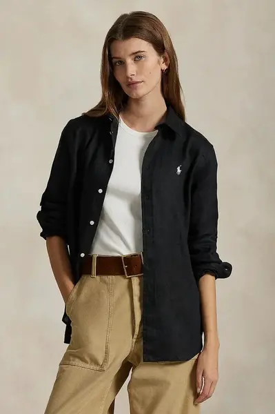 Lněná košile Polo Ralph Lauren