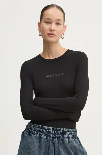 Tričko s dlouhým rukávem Guess Jeans