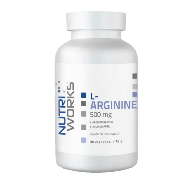 NutriWorks L-Arginine 500mg - 90 kapslí