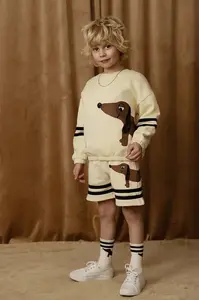 Mini Rodini Dětské bavlněné šortky Mini Rodini Dog