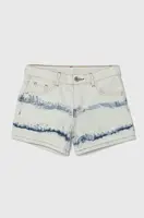 Dětské riflové kraťasy Guess hladké, nastavitelný pas