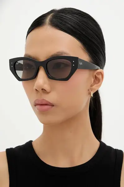 Sluneční brýle Ray-Ban dámské, černá barva, 0RB4430
