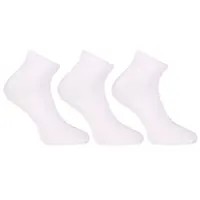 Nedeto 3PACK ponožky nízké bambusové bílé (3PBN02) L
