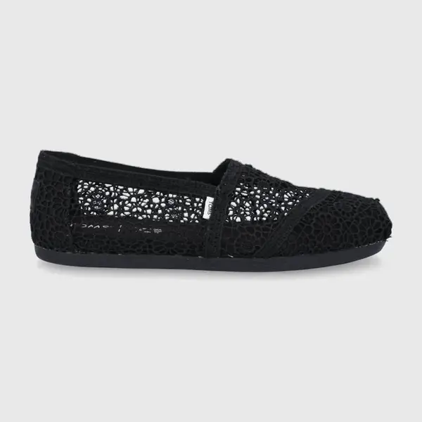 Espadrilky Toms Moroccan Crochet Alpargata černá barva, 10016254