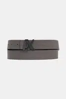 Kožený pásek Armani Exchange pánský, šedá barva, XM001740 AF17988