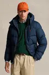 Péřová bunda Polo Ralph Lauren tmavomodrá barva, zimní, 710968278