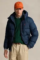 Péřová bunda Polo Ralph Lauren tmavomodrá barva, zimní, 710968278
