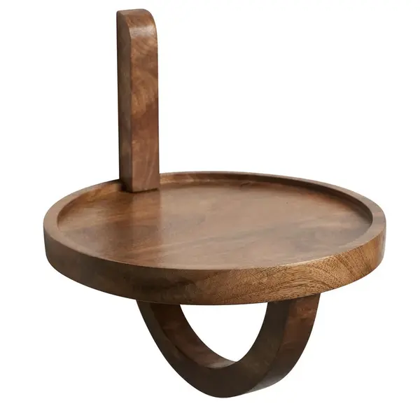 MID.YOU NÁSTĚNNÝ REGÁL, mangové dřevo, přírodní barvy, 30/33/30 cm