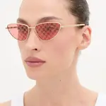 Sluneční brýle Gucci dámské, zlatá barva, GG1879S
