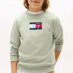 Dětská bavlněná mikina Tommy Hilfiger tyrkysová barva, s potiskem, KB0KB09741