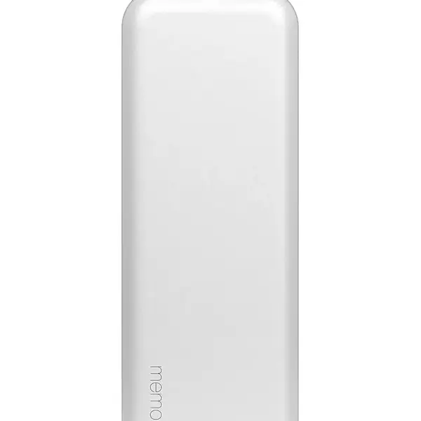 Láhev na vodu Memobottle Stainless Steel Slim 600 ml bílá barva