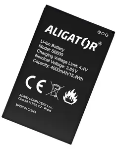 Originální baterie ALIGATOR S6600/S6700 Duo, Li-Ion 4000mAh