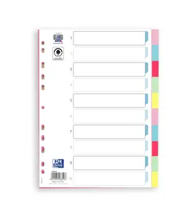 Oxford - Rozřaďovač Oxford A4/10 pastelových barev