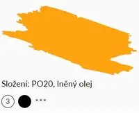 Olejová barva Umton 20ml – 0013 Kadmium žluté tmavé