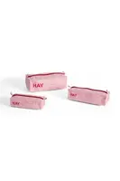 Sada taštiček HAY Candy Mono Wash Bag 3-pack