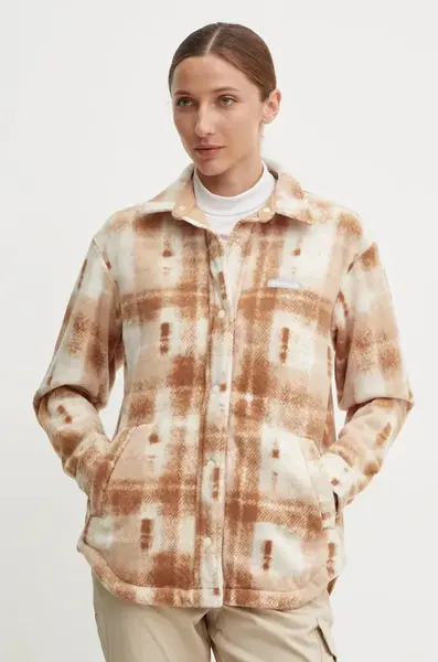 Košile Columbia Benton Springs dámská, béžová barva, relaxed, 2085661