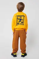 Dětská mikina Bobo Choses Mr Pencil žlutá barva, vzorovaná, 225AC033