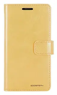 Mercury Blue Moon flipové pouzdro Apple iPhone X gold