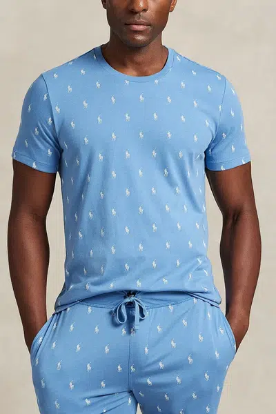 Bavlněné pyžamové tričko Polo Ralph Lauren bílá barva, 714899612