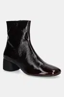 Kožené kotníkové boty Vagabond Shoemakers LIVIA dámské, vínová barva, na podpatku, 6056-060-38